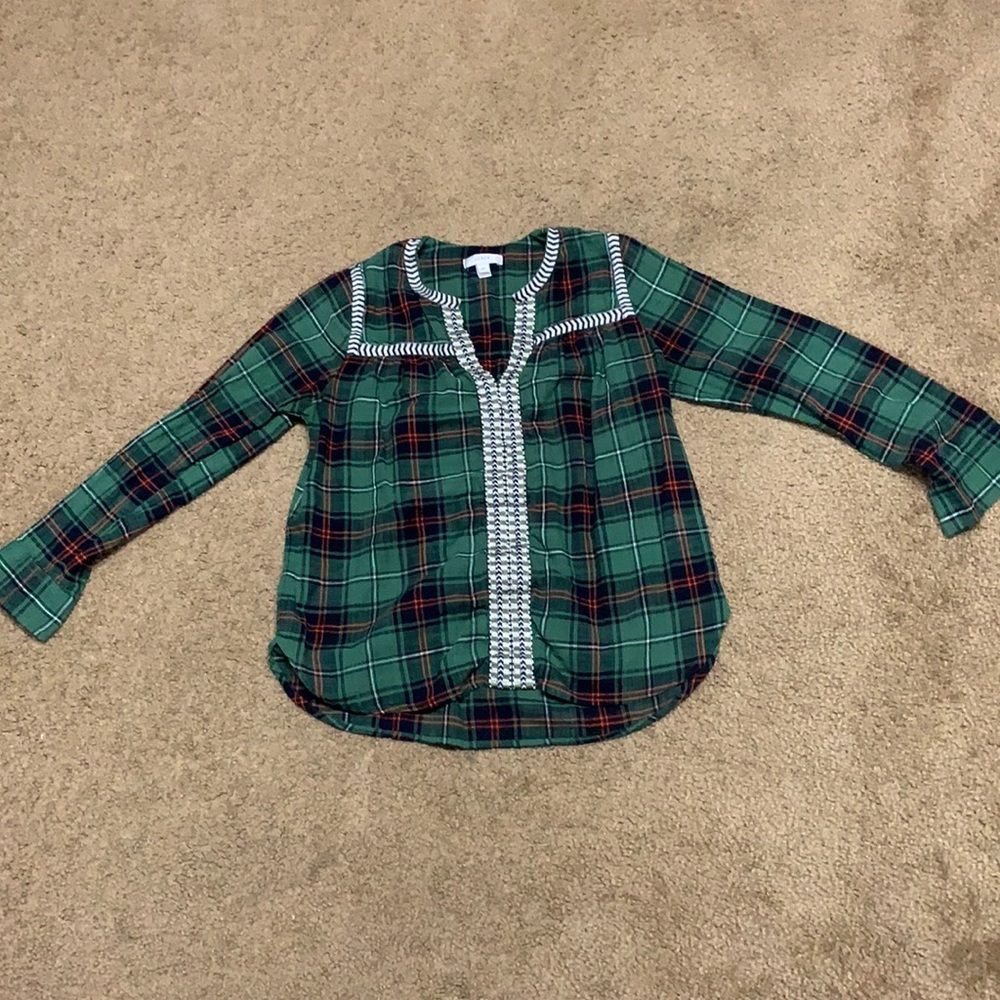 J Crew plaid long sleeve